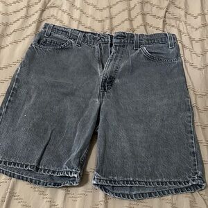 Vintage Levi's Dark Gray Jean Shorts for Men